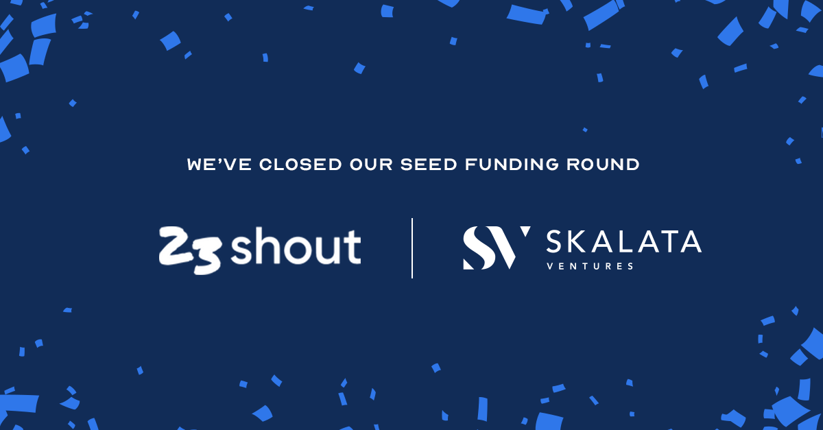 The Skalata Ventures and 23shout logo side by side